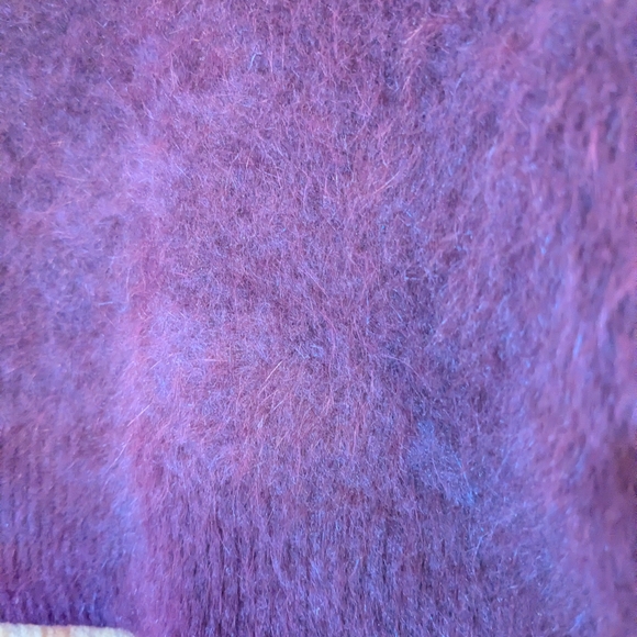 Caché Women's Purple Angora Sweater - Picture 3 of 4